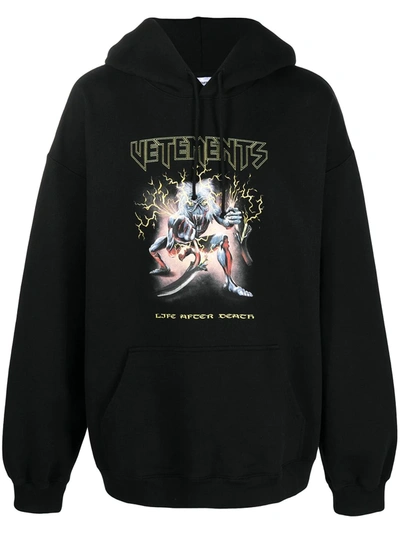 Vetements Electric Logo Heavy Metal Hoodie In Black | ModeSens
