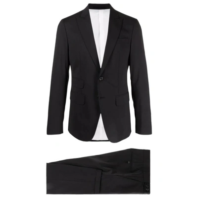 Dsquared2 Black Wool Two-piece Suit