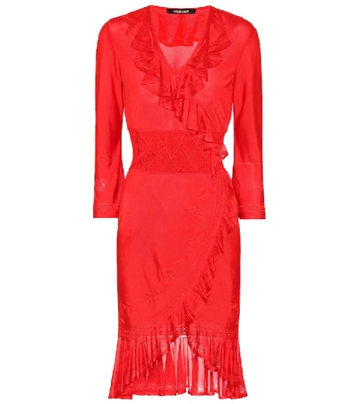 Roberto Cavalli Knitted Dress In Red