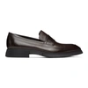 Paul Stuart Brown Marston Penny Loafers In Brown Leather