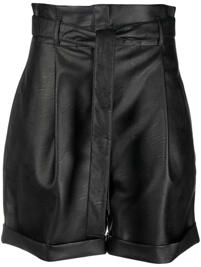 Philosophy Di Lorenzo Serafini Philosophy Eco Leather Shorts In Black