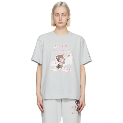 Marc Jacobs Grey Magda Archer Edition 'stop Ripping Me Off' T-shirt