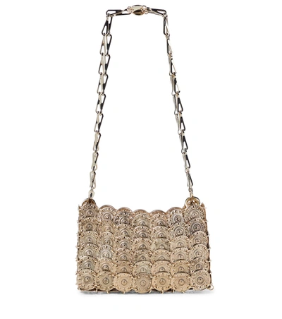 Paco Rabanne Womens Antic Gold 1969 Nano Tresor Chainmail Shoulder Bag 1 Size