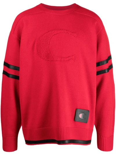 Coach X Champion Football Jumper In Red - Size S