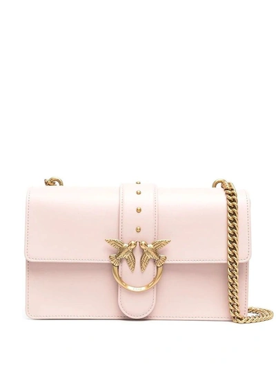 Pinko Women's Pink Leather Shoulder Bag