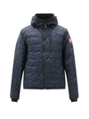 Canada Goose Lodge Slim Fit Packable 750 Fill Power Down Hooded Jacket In Arl Tndra Navy