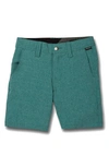 Volcom Kids' Static Shorts In Hydro Blue