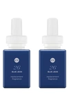 Pura X Capri Blue 2-pack Diffuser Fragrance Refills In Blue Jean