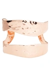 Karine Sultan Split Cuff In Rose Gold