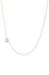 Anzie Diamond Initial Necklace In Q