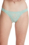 Hanky Panky 'signature Lace' Brazilian Bikini In Mint Sprig Green