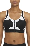 Nike Women's Dri-fit Adv Swoosh Medium-support Padded Sports Bra In Black