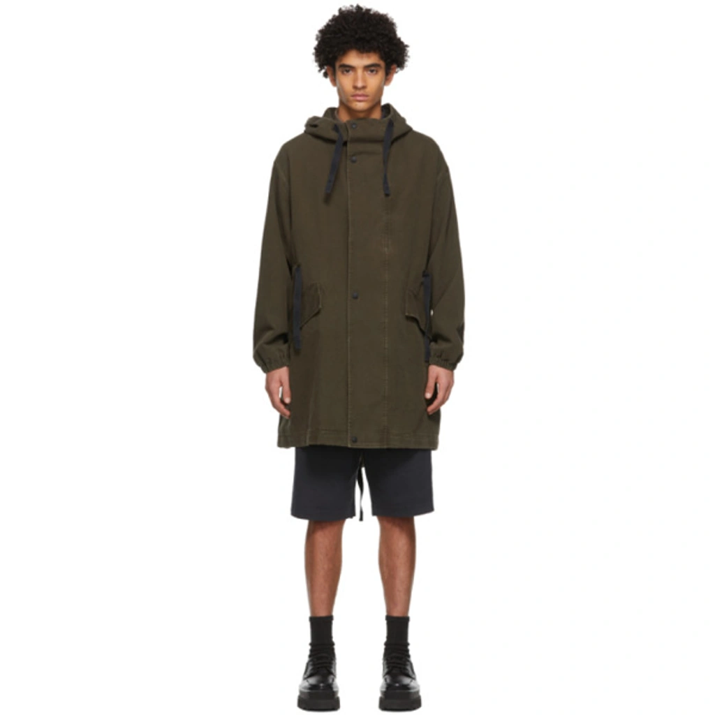 【Acne Studios】Fishtail Parka Acne Studios Khaki Canvas Fishtail Parka Coat Acne Studios