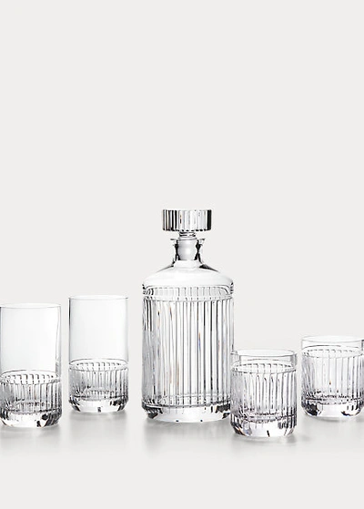 Ralph Lauren Stirling Crystal Glass Decanter In Clear