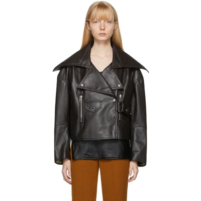 Nanushka Black Regenerated Leather Ado Jacket