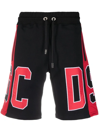 Gcds Contrasting Side Stripe Shorts In Black