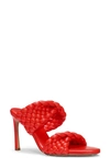 Bottega Veneta Padded Strap Sandal In Tomato