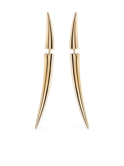 Shaun Leane Quill Stud Earrings In Gold