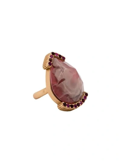 Ports 1961 Drop Stone Ring In Gold