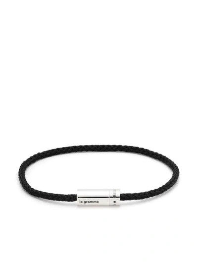 Le Gramme 5g Polished Cable Bracelet In 黑色