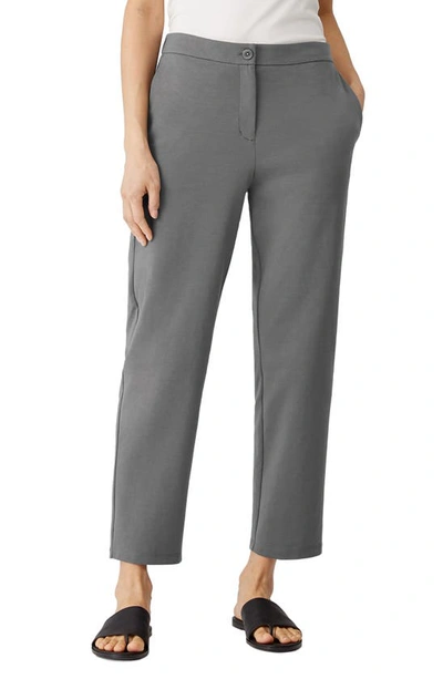 Eileen Fisher Slouchy Ankle Pants In Slate