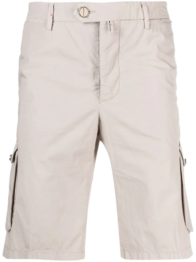 Kiton Multi-pocket Bermuda Shorts In Neutrals