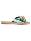 Kate Spade Saltie Shore Striped Espadrille Slides In Oceanside Multi