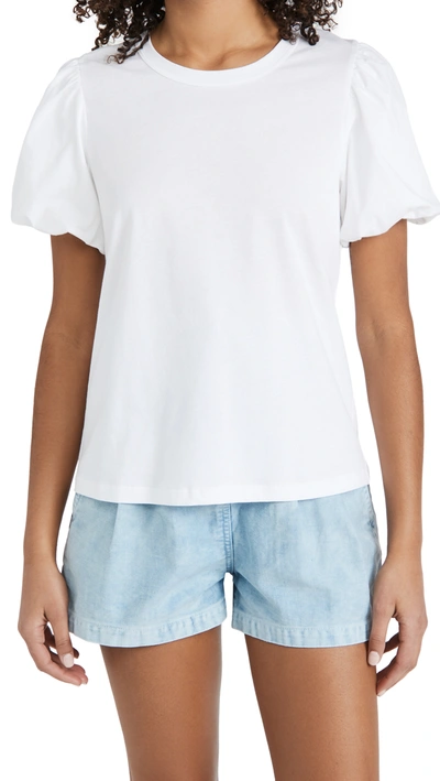 A.l.c Poole Puff Sleeve T-shirt In White