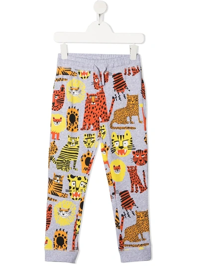 Stella Mccartney Kids' Little Boy's & Boy's All-over Tiger Print Joggers In Multicolor