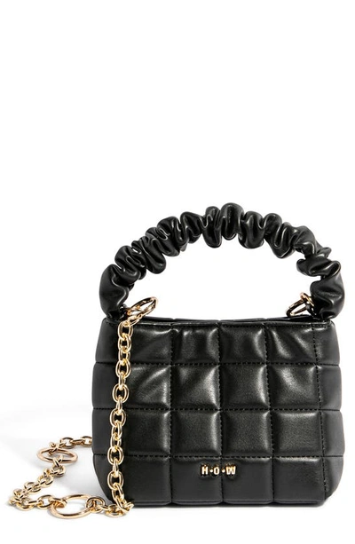 House Of Want How We Brunch Vegan Leather Mini Tote In Black