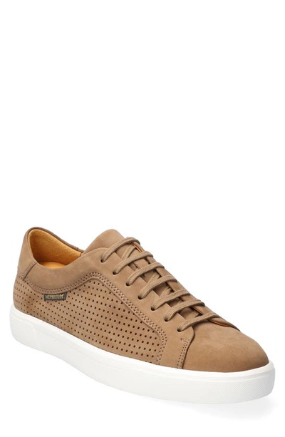 Mephisto Mens Brown Leather Lace-up Shoes In Taupe Leather