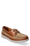 Mephisto Trevis Boat Shoe In Taupe Leather