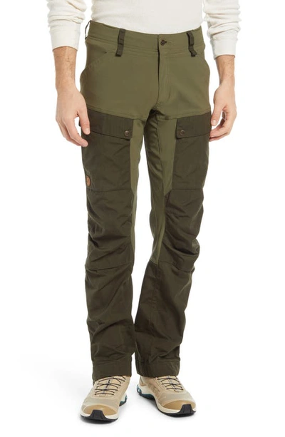 Fjall Raven Keb Trekking Pants In Deep Forest-laurel Green