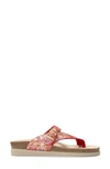 Mephisto 'helen' Sandal In Coral Chevron Leather
