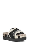 Ugg Women's Fluffita Camouflage Faux Shearling Slippers In Black/ Grey Cali Collage