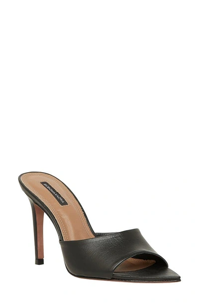 Bcbgmaxazria Bcbg Dana Leather Slide Sandal In Black ModeSens