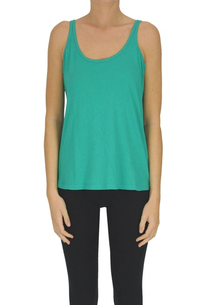 Soeur Cotton And Linen Tank Top In Pastel Green