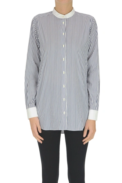 Closed Striped Shirt In Navy Blue