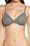 Skims Fits Everybody Unlined Underwire Bra In Onyx