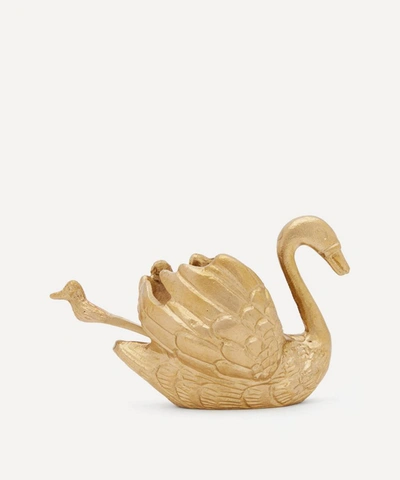 Doing Goods Serena Swan Condiment Set In Gold