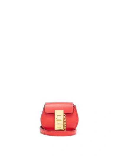 Chloé Mini Drew Belt Bag In Juicy Red