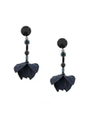 Marni Flora Stud Earrings In Black