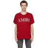 Amiri Bandana Logo-print Cotton T-shirt In Red