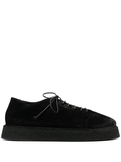 Marsèll Lace-up Suede Shoes In Black