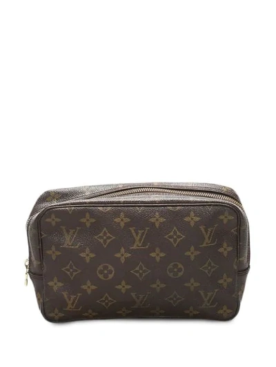 Pre-owned Louis Vuitton 1986  Trousse Toilette Bag In Brown