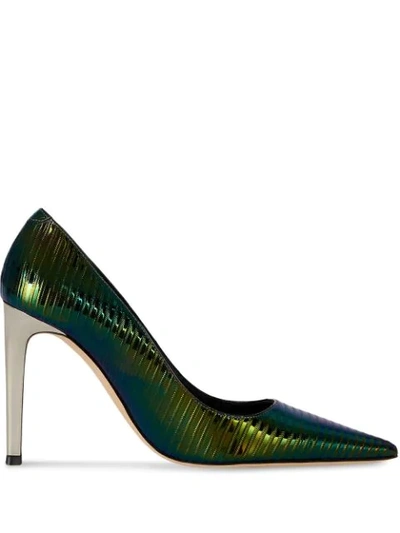 Giuseppe Zanotti Alexandra Leather Pumps In Green