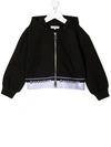 Givenchy Kids' Black Sweatshirt For Girl With Logos