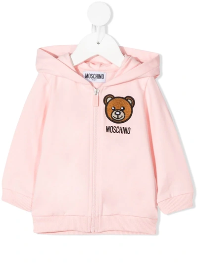 Moschino Babies' Teddy Bear-print Sweatshirt In Pink