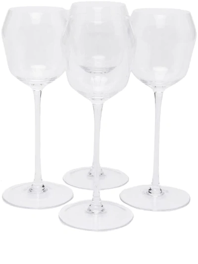 Ann Deumelemeester X Serax Set Of Four Wine Glasses In White