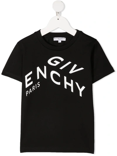 Givenchy Black T-shirt For Kids With Logo